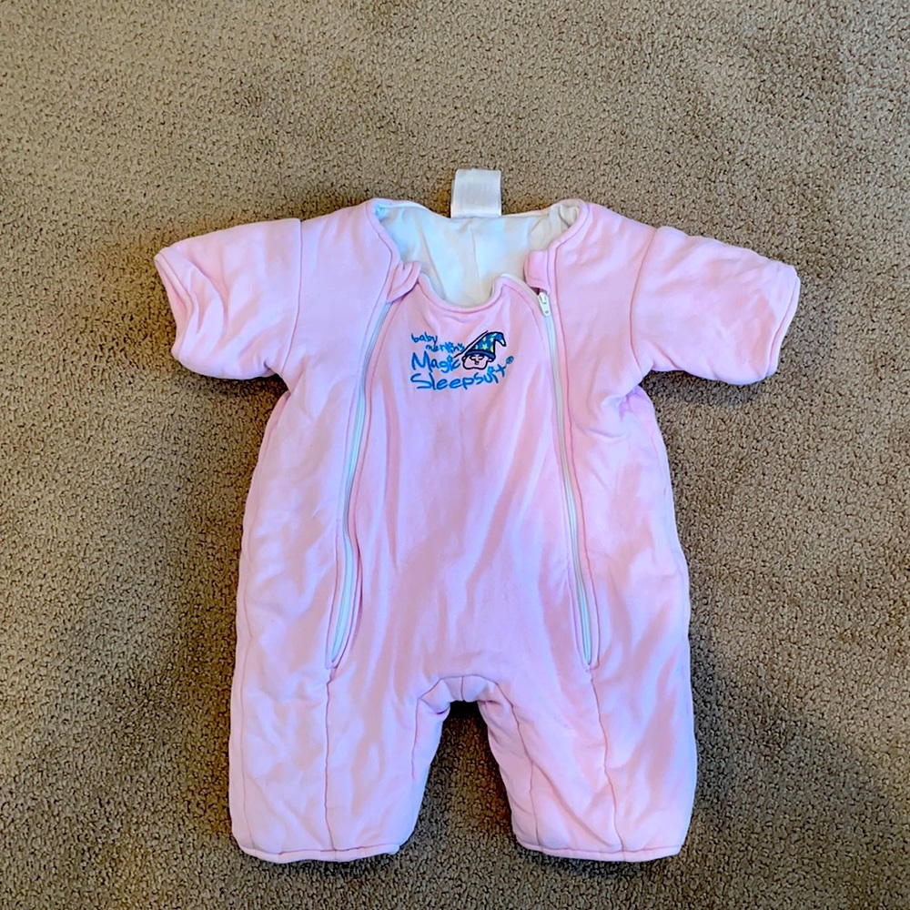 Pink large merlins magic sleep suit